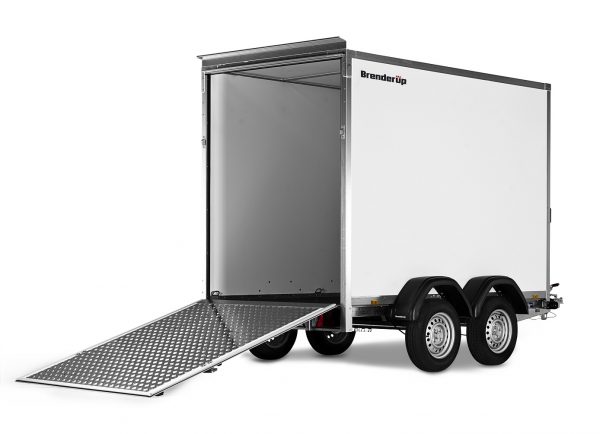 Kofferanhänger 2500 kg gebremst Tandem 7350TBR2500 mit Rampe 350x155x185cm – Bild 3