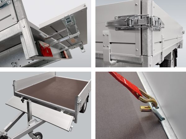 Pritschenanhänger Alu 750 kg 251x153x30 – Bild 9