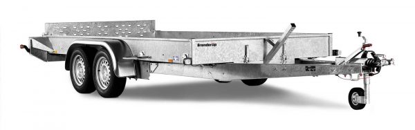 Baumaschienentransport Anhänger 2500 kg, Transportanhänger Stahl UTTB2500L 399x180x24cm