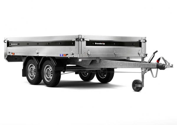 Pritschenanhänger Stahl 2000 kg Tandem gebremst 4310STB2000 309x169x35cm