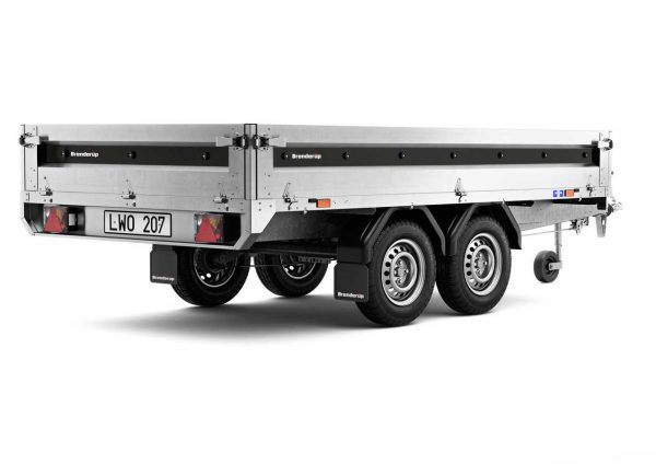Pritschenanhänger Stahl 2000 kg Tandem gebremst 4310STB2000 309x169x35cm – Bild 3