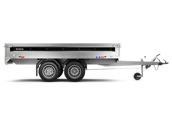 Pritschenanhänger Stahl 2000 kg Tandem gebremst 4310STB2000 309x169x35cm – Bild 2