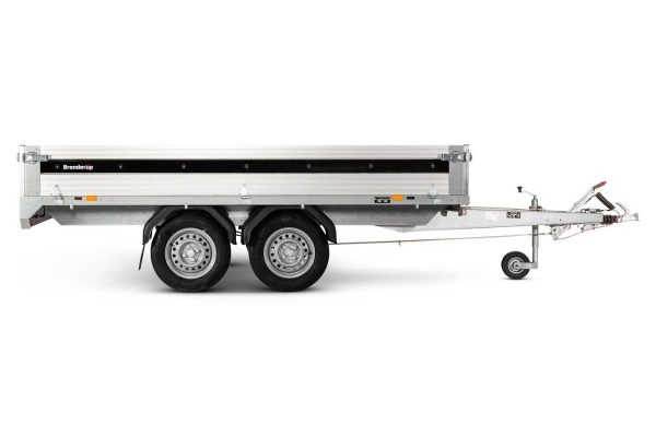 Pritschenanhaenger ALU 2000 kg gebremst 4310ATB2000 Tandem 309x169x35cm – Bild 2
