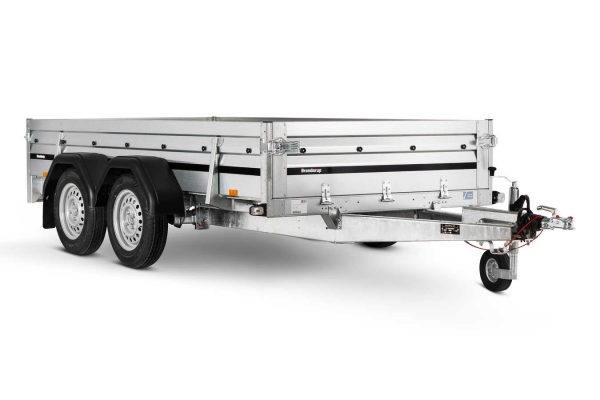 Kastenanhänger Stahl 2000 kg Tandem gebremst 2300STB2000 302x153x40cm
