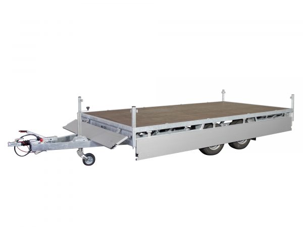 Pritschenanhänger ALU 3000 kg gebremst Tandem MEDAX-2 3000. 502x223x30cm – Bild 5