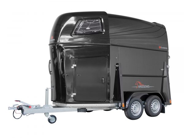 Pferdeanhänger 2000 kg  PTH2000 Excelente Schwarz 331x166x236cm – Bild 5