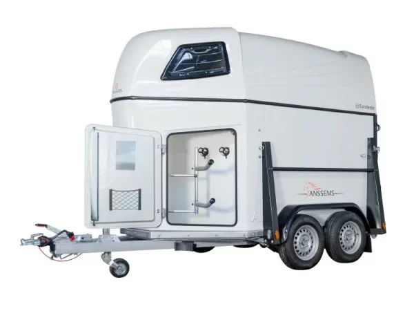 Pferdeanhänger 2000 kg Tandem gebremst PTH2000 Excelente Weiß 331x166x236cm – Bild 8