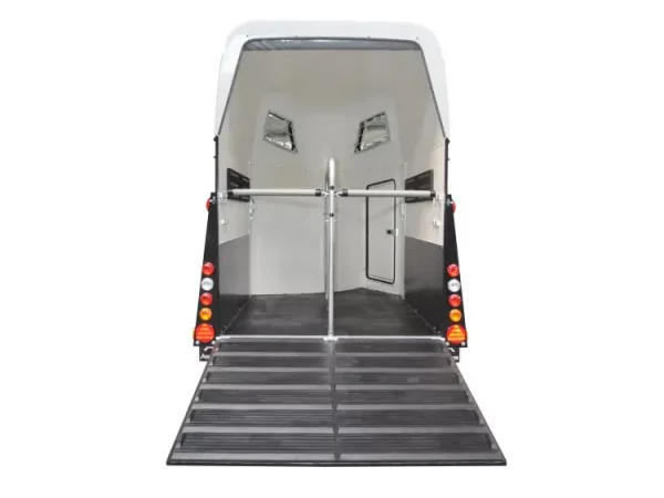 Pferdeanhänger 2000 kg Tandem gebremst PTH2000 Excelente Weiß 331x166x236cm – Bild 9