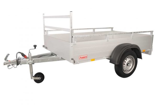 Kastenanhänger ALU 750 kg ungebremst GT750. 251x126x30cm mit Reling