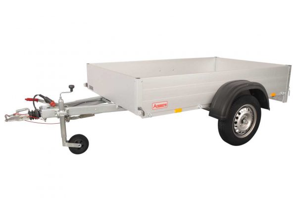 Kastenahnänger ALU 750 kg gebremst GTB750. 251x126x30cm