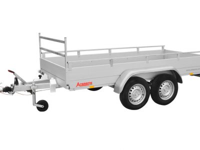 Kastenanhänger ALU 2000 kg  Tandem GTT2000. 301x151x30cm mit Reling