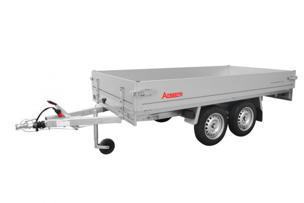 Pritschenanhänger ALU 1350 kg gebremst Tandem PLTT1350. 251x150x30cm