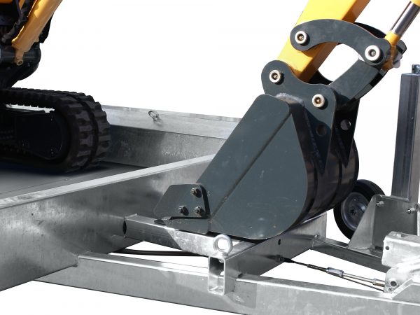 Baumaschinenanhänger 3500 kg ALU Tridem TERRAX-3 3500. 394x180x27cm – Bild 3