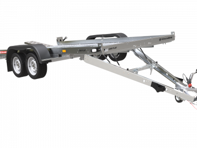 Autotransportanhänger 2000 kg Stahl kippbar Tieflader 402x184cm