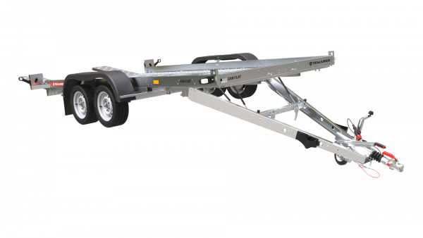 Autotransportanhänger 2000 kg Stahl kippbar Tieflader 402x184cm