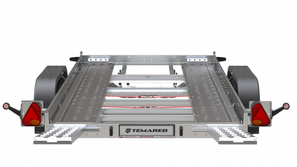 Autotransportanhänger 2000 kg Stahl kippbar Tieflader 402x184cm – Bild 3