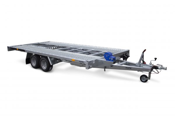 Autotransportanhänger 2700kg Stahl Hochlader kippbar 406x200cm