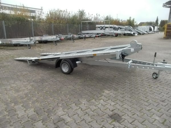 Autotransportanhänger Hochlader 1500 kg kippbar 361x190cm – Bild 3