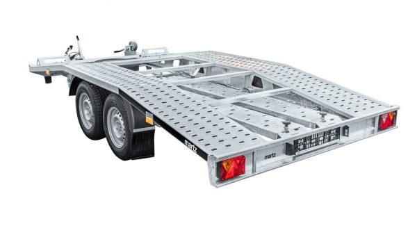 Autotransportanhänger Hochlader 2700kg Stahl 403x205cm – Bild 2