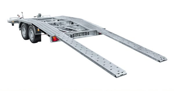 Autotransportanhänger Hochlader 2700kg Stahl 403x205cm – Bild 5