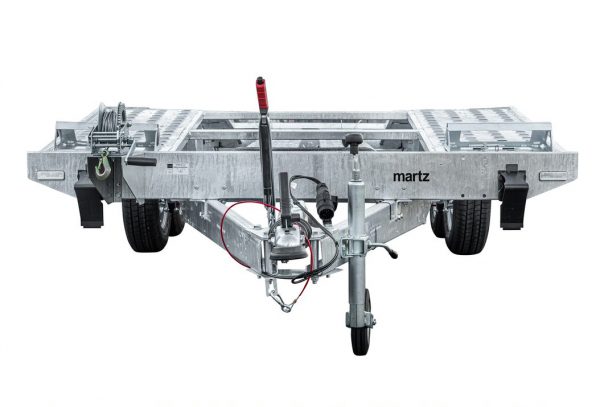 Autotransportanhänger Hochlader 2700kg Stahl 403x205cm – Bild 4