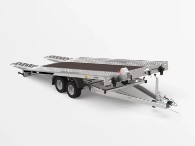 Autotransportanhänger 3000kg Stahl/Stahl/Holz kippbar 450x211cm