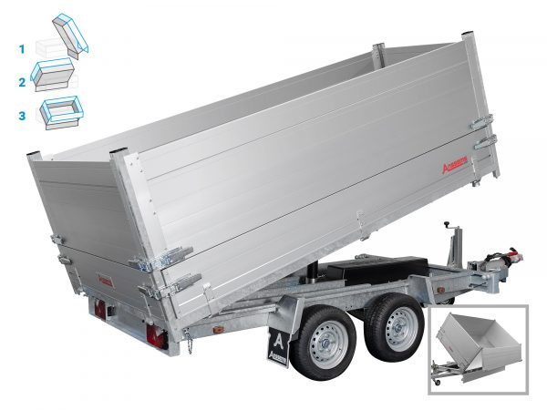 Aufsatzbordwände KSX mit Kippfunktion 305x178x70 – Bild 2