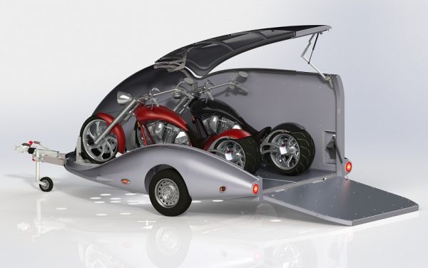 Motorradanhänger  2 Motorräder Lorgano BIG AERO