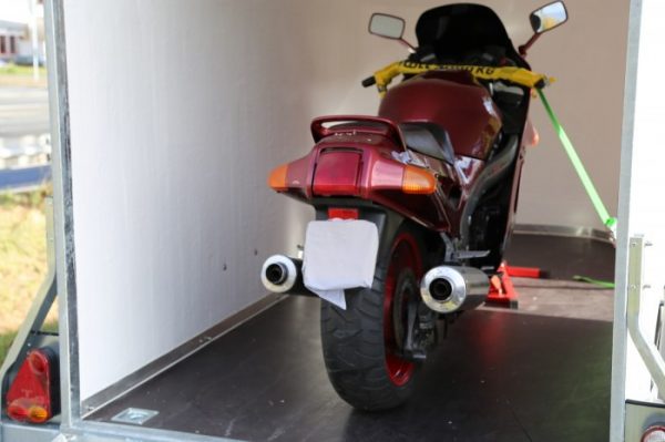 Motorradanhänger-Kofferanhänger 1300kg 339x151x185cm – Bild 4
