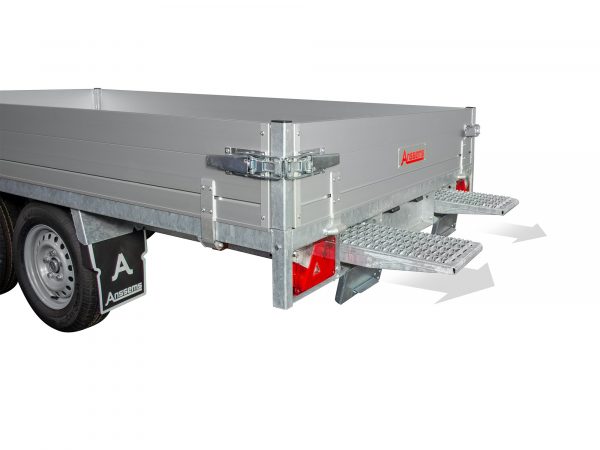 Hochlader Anhänger ALU 3000 kg  ASX 3000. 405x178x30cm – Bild 4