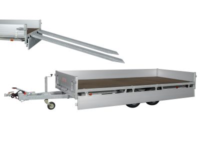 Hochlader Anhänger ALU 2500 kg  ASX 2500. 325x178x30cm