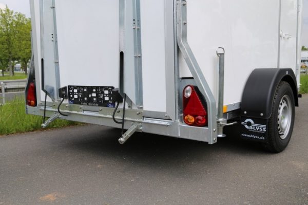 Motorradanhänger-Kofferanhänger 1300kg 339x151x185cm – Bild 6