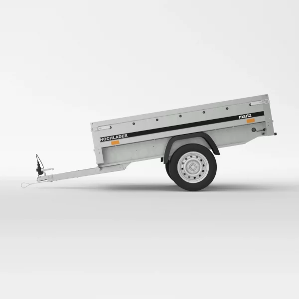 Kastenanhänger Hochlader Stahl 750 kg ungebremst 201x124cm – Bild 2