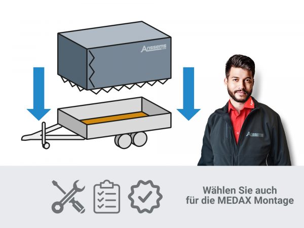 Planenanhänger ALU 2600 kg Tandem MEDAX-2 2600. 405x203x210cm – Bild 7