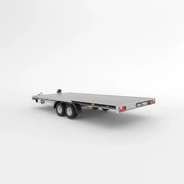 Autotransportanhänger 2700 kg Stahl kippbar Holzboden 452x200cm – Bild 2