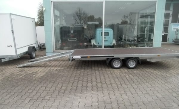 Autotransportanhänger Stahl 2700 kg Holzboden 450x211cm – Bild 7