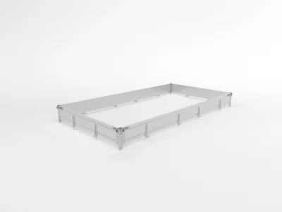 BORDWÄNDE ALU 4021/400 H300