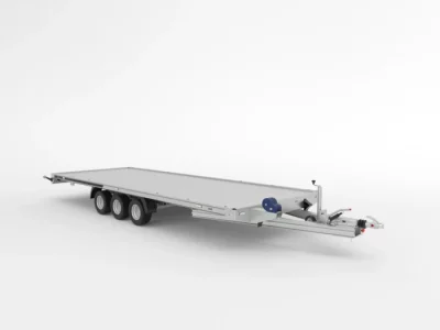 Autotransportanhänger Voll-ALU 3500 kg Tridem 600x212cm Aluboden