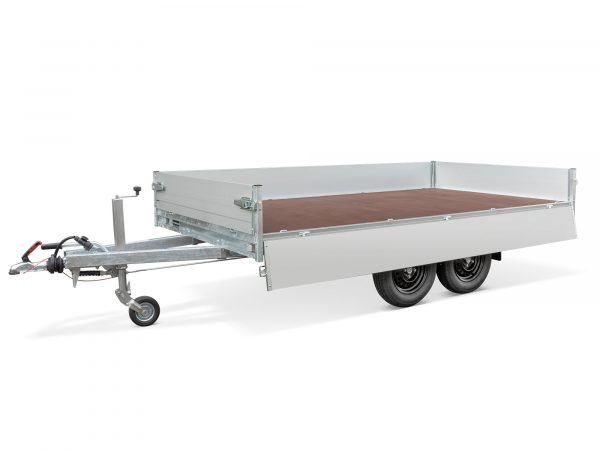 Pritschenanhänger ALU 2000 kg gebremst Tandem PLT-2 Pro 2000. 330x180x30cm – Bild 3
