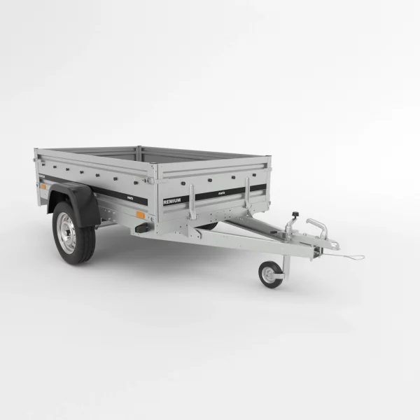 Kastenanhänger Stahl 750 kg ungebremst 200x126 Vorderklappe