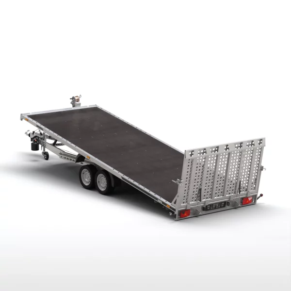 Autotransportanhänger 3500kg Tandem Stahl kippbar 590x210cm – Bild 2