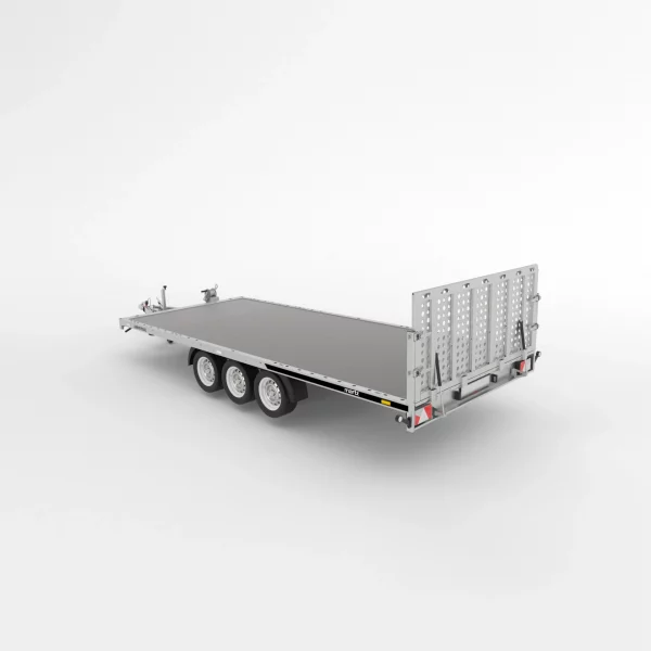 Autotransportanhänger 3500kg Tridem Stahl kippbar 507x210cm – Bild 3