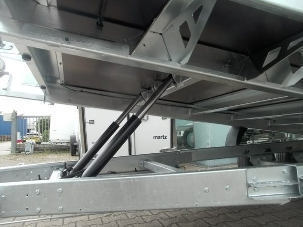 Autotransportanhänger 3500kg Tridem Stahl kippbar 590x210cm – Bild 9
