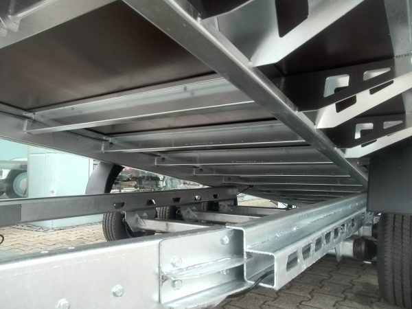 Autotransportanhänger 3500kg Tridem Stahl kippbar 590x210cm – Bild 10