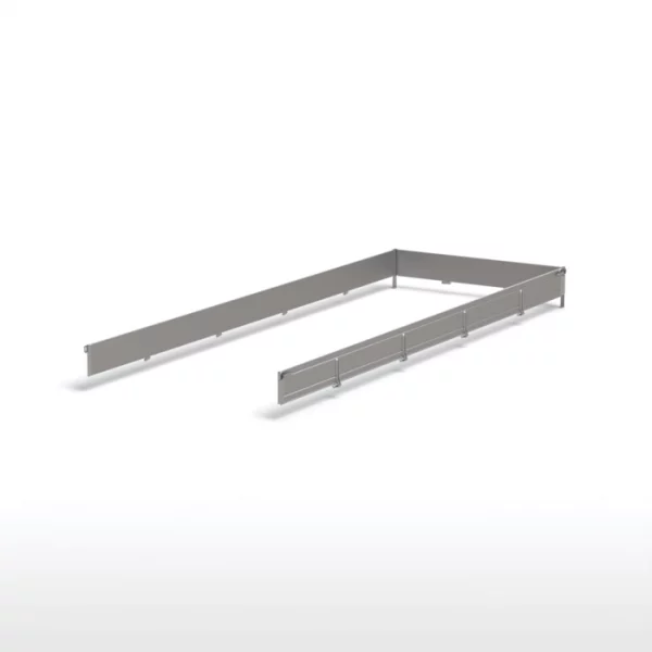 AUFSATZBORDWÄNDE ALU 6021/600 H300 UNIVERSAL