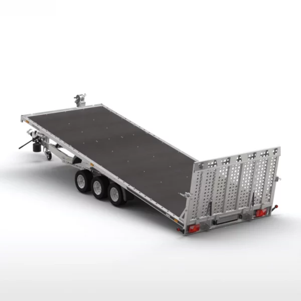 Autotransportanhänger 3500kg Tridem Stahl kippbar 507x210cm – Bild 4