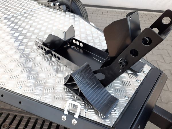 Motorradanhänger 750kg absenkbar und zum Zusammenklappen ungebremst - 100 KM/H – Bild 4