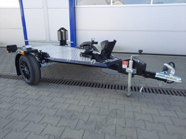 Motorradanhänger 750kg absenkbar und zum Zusammenklappen ungebremst - 100 KM/H – Bild 8