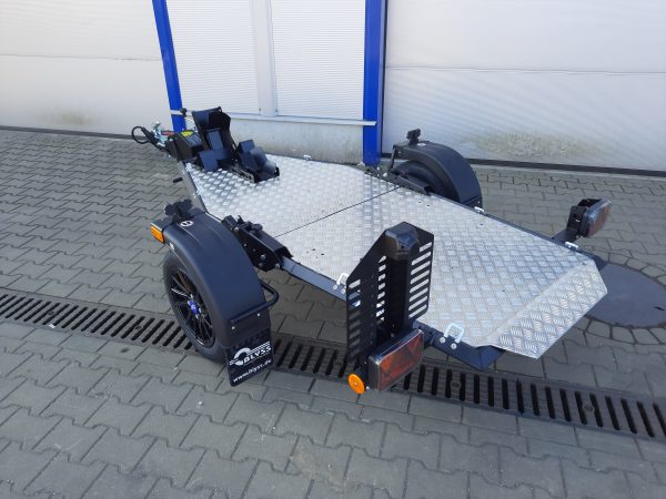 Motorradanhänger 750kg absenkbar und zum Zusammenklappen ungebremst - 100 KM/H – Bild 12