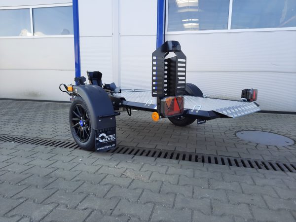 Motorradanhänger 750kg absenkbar und zum Zusammenklappen ungebremst - 100 KM/H – Bild 13